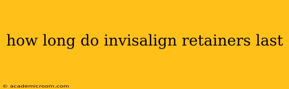 how long do invisalign retainers last