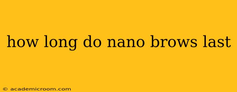 how long do nano brows last