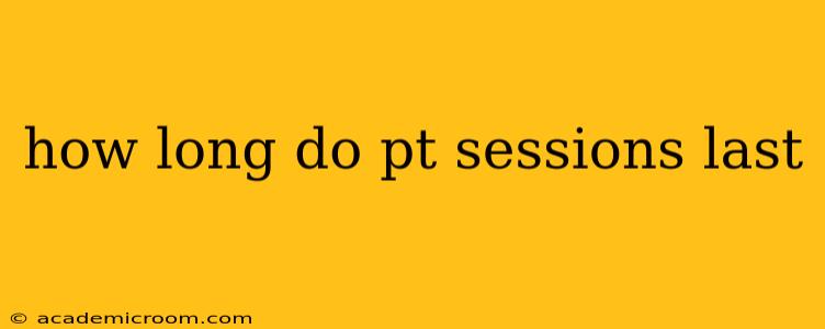 how long do pt sessions last