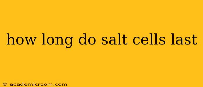 how long do salt cells last