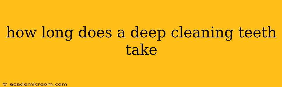 how long does a deep cleaning teeth take
