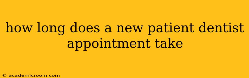 how long does a new patient dentist appointment take