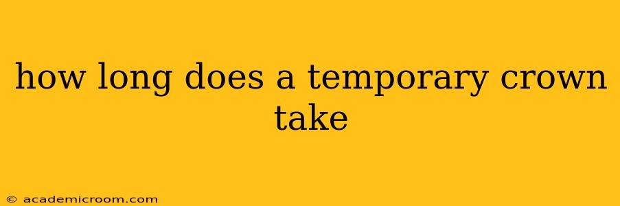 how long does a temporary crown take
