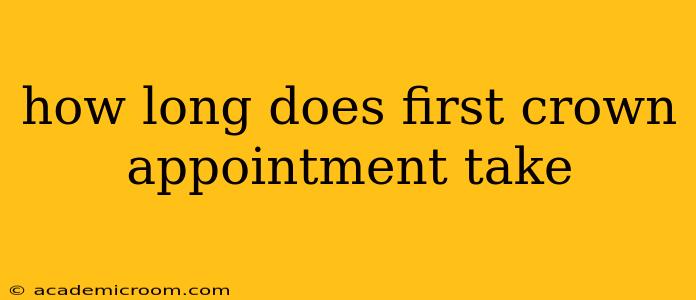 how long does first crown appointment take