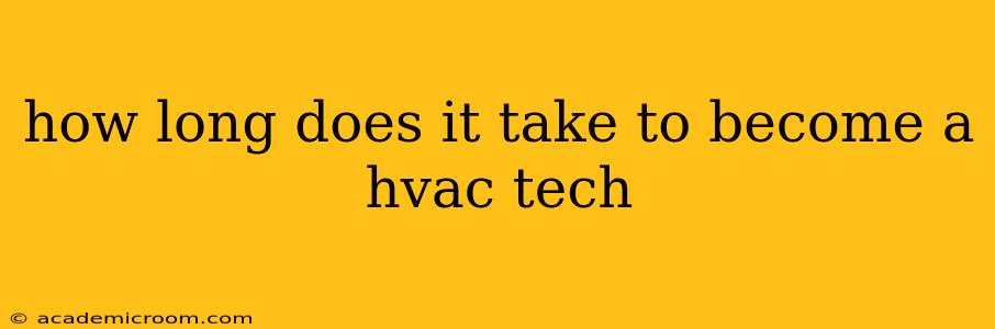 how long does it take to become a hvac tech