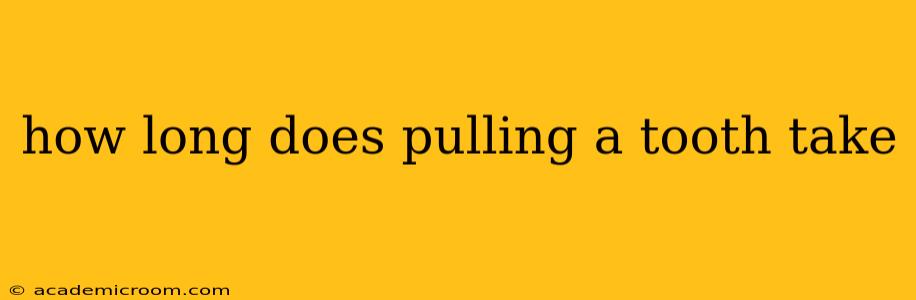 how long does pulling a tooth take