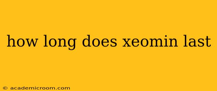 how long does xeomin last