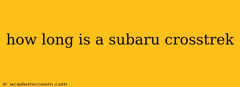 how long is a subaru crosstrek