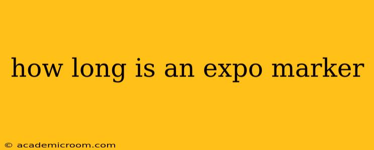 how long is an expo marker