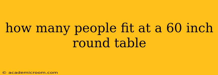 how many people fit at a 60 inch round table