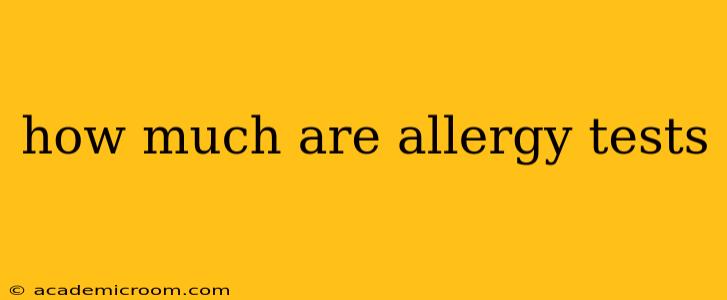 how much are allergy tests
