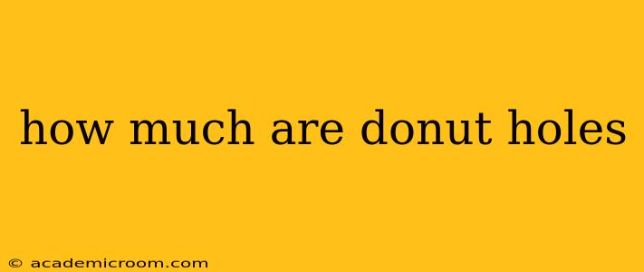 how much are donut holes