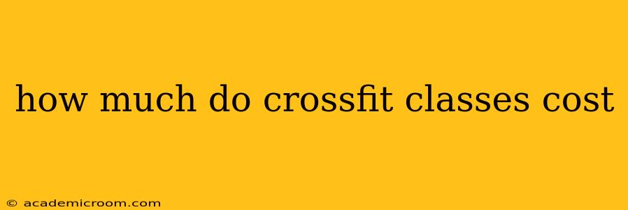 how much do crossfit classes cost