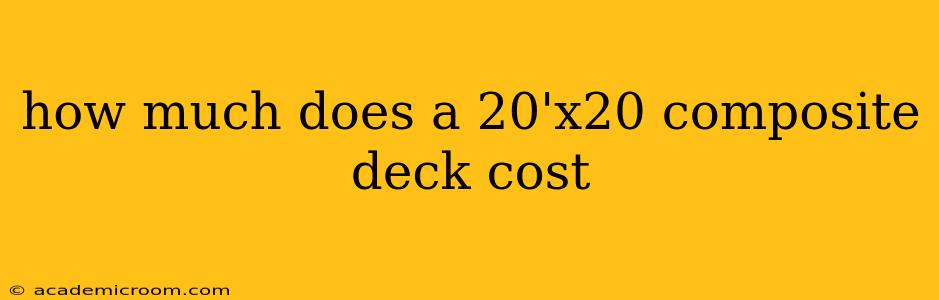 how much does a 20'x20 composite deck cost