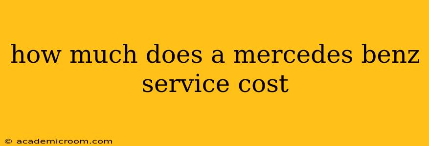 how much does a mercedes benz service cost