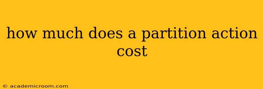 how much does a partition action cost
