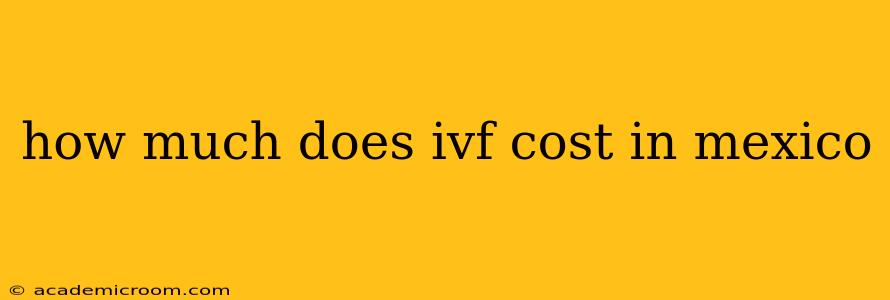 how much does ivf cost in mexico