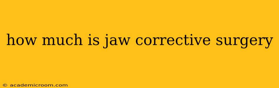 how much is jaw corrective surgery