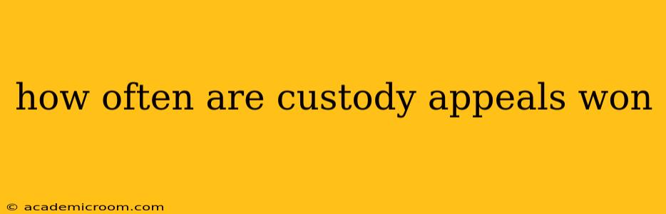 how often are custody appeals won