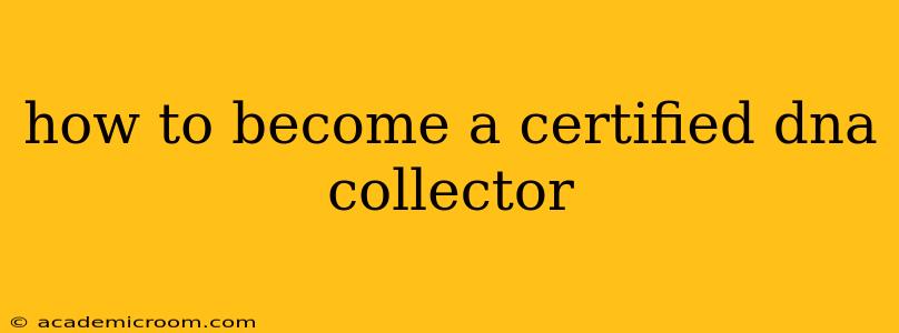 how to become a certified dna collector