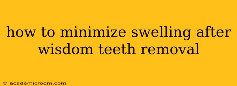 how to minimize swelling after wisdom teeth removal