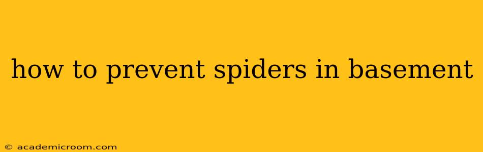 how to prevent spiders in basement