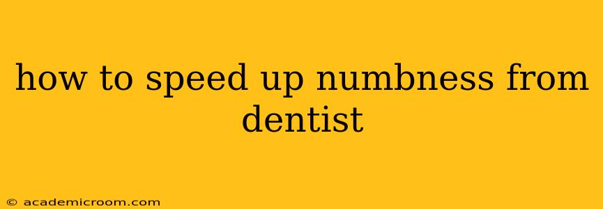 how to speed up numbness from dentist