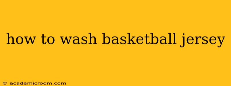 how to wash basketball jersey