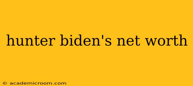 hunter biden's net worth