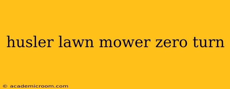 husler lawn mower zero turn