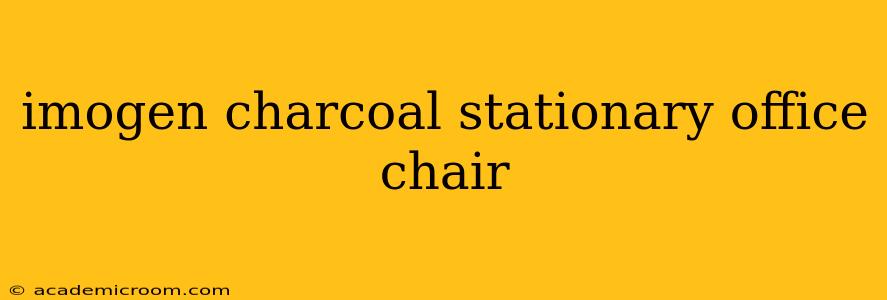 imogen charcoal stationary office chair