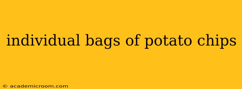 individual bags of potato chips