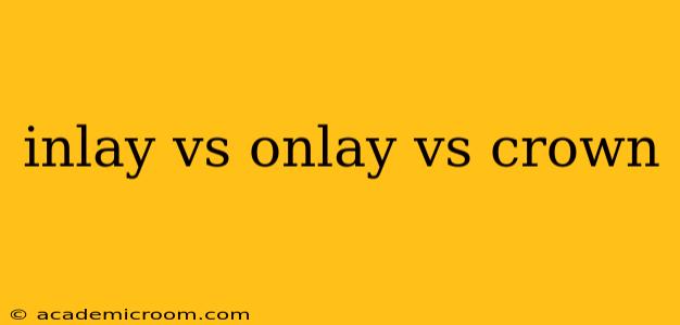 inlay vs onlay vs crown