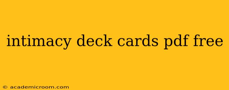 intimacy deck cards pdf free