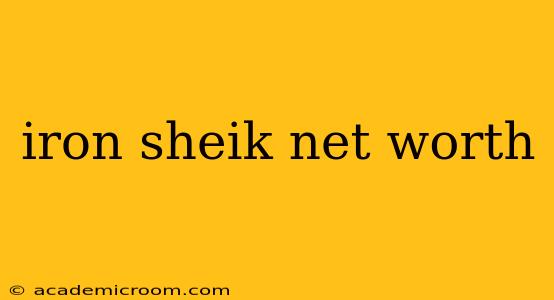 iron sheik net worth