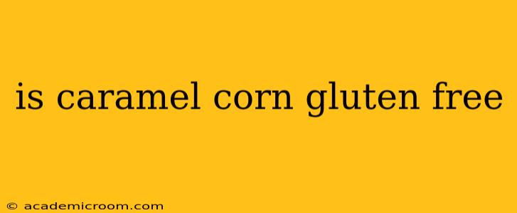 is caramel corn gluten free
