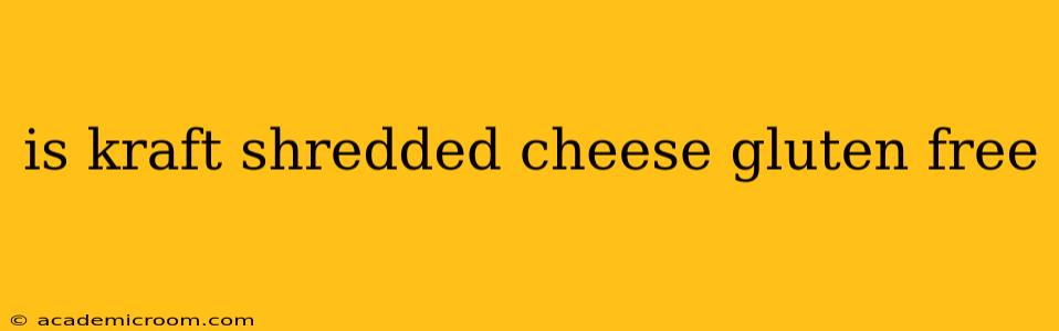 is kraft shredded cheese gluten free