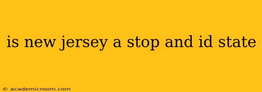 is new jersey a stop and id state