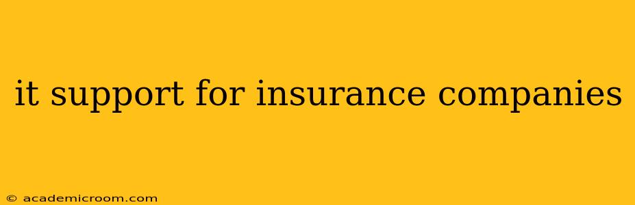 it support for insurance companies