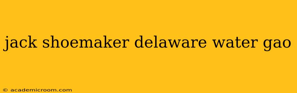 jack shoemaker delaware water gao