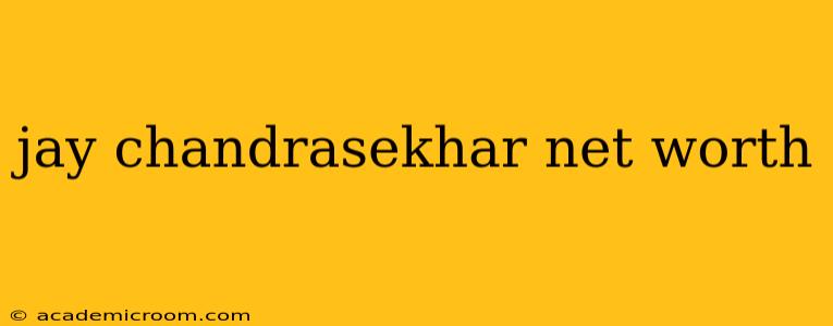 jay chandrasekhar net worth