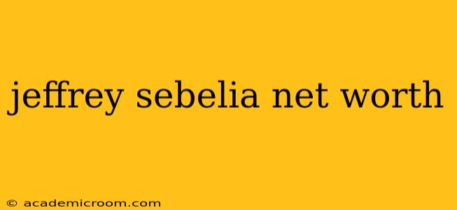 jeffrey sebelia net worth