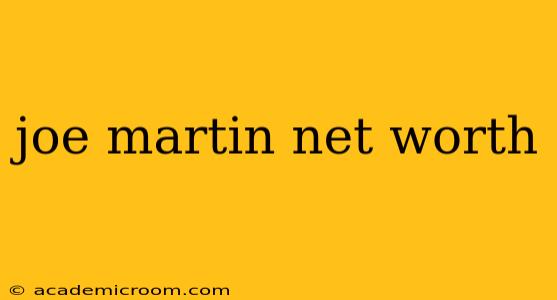 joe martin net worth