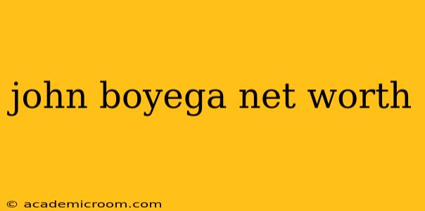 john boyega net worth