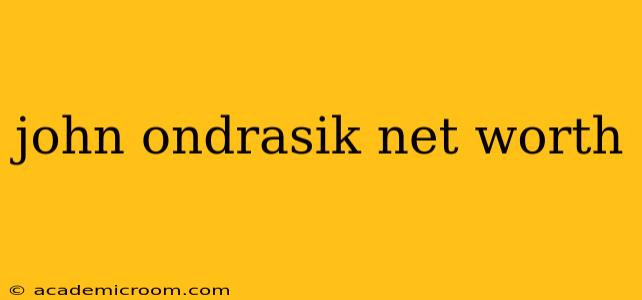 john ondrasik net worth