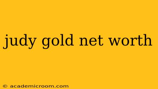 judy gold net worth