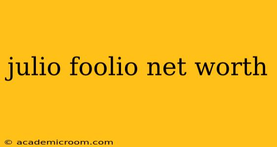 julio foolio net worth