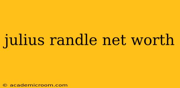 julius randle net worth