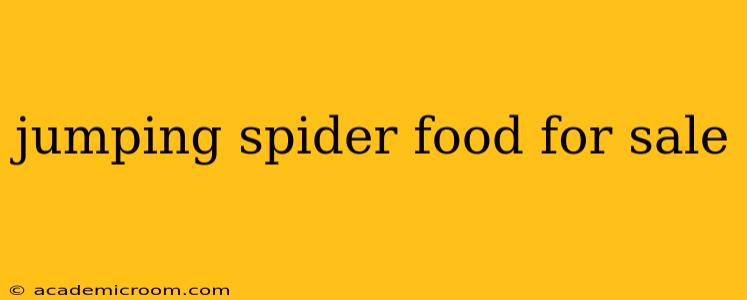 jumping spider food for sale