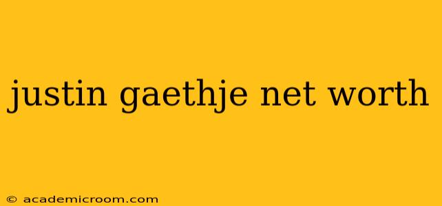 justin gaethje net worth